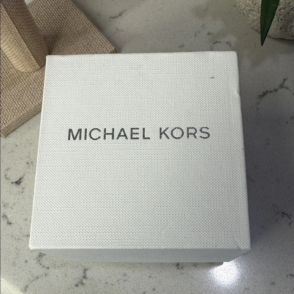 Michael Kors Women's Slim Runway Three-Hand Black Stainless Steel Watch 42mm